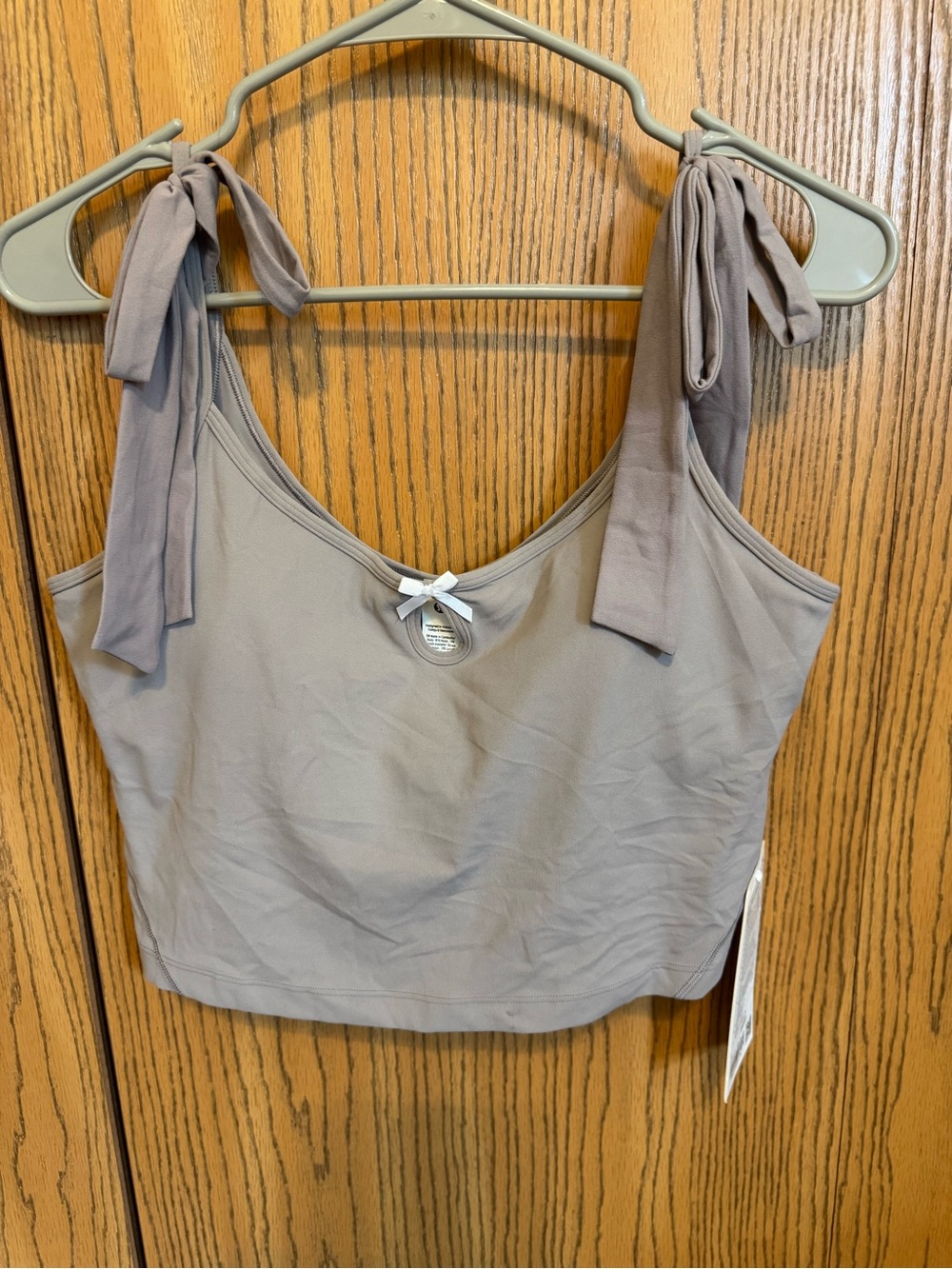 lululemon athletica Nulu Bow Detail Tank SOTM - Mauve Grey